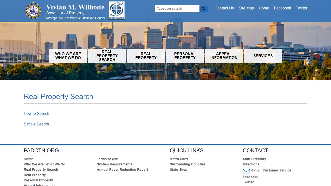 Real Property Search | Property Assessor of Nashville & Davidson County TN