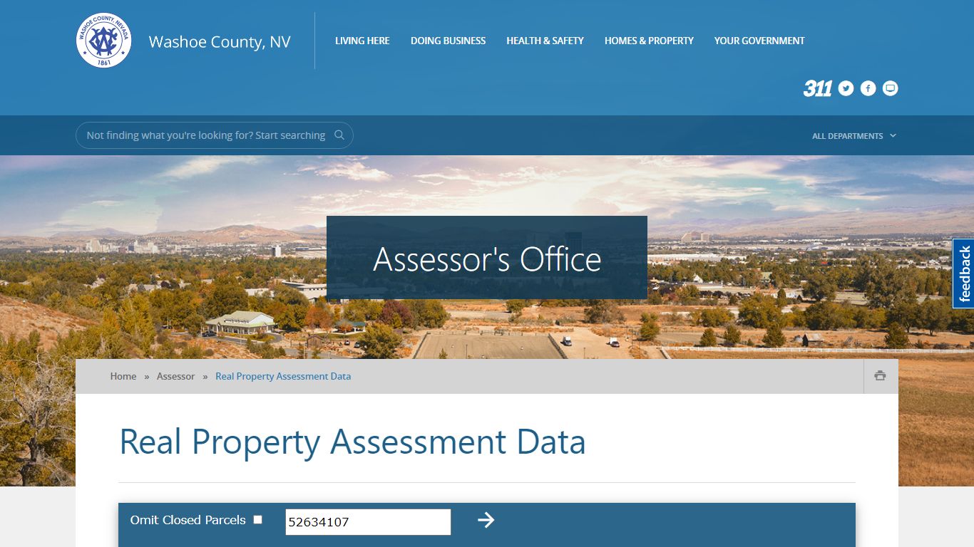 Real Property Assessment Data